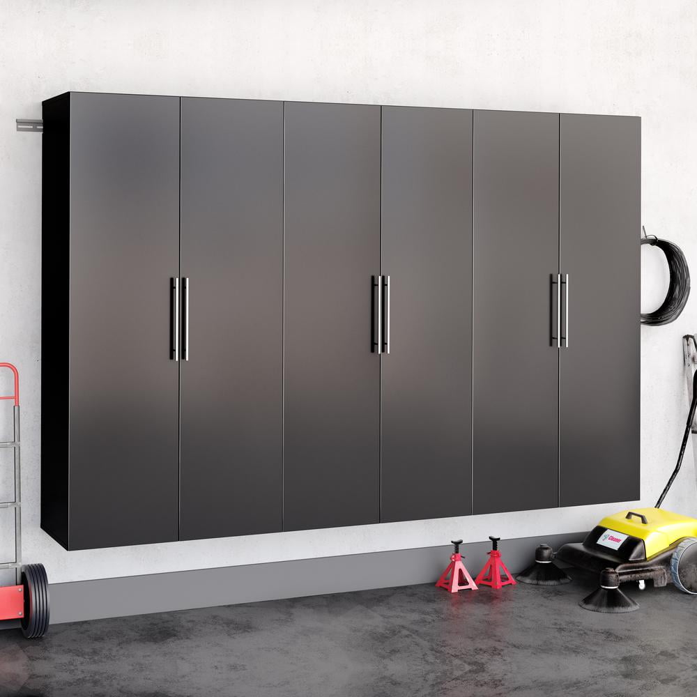 ☆ Custom Garage Hanger CK Ver.3 Prepac Black Indoor Utility Storage Cabinet Set E with Tall Doors