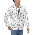 thumbnail image 4 of Zip Up Hoodies for Men - black white star Long Sleeve Comfrt Men'S Fashion Hoodies & Sweatshirts, Jackets for Men Hoodies Pullover Clothing Clothes with Pouch, 4 of 5