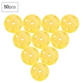 thumbnail image 4 of CUITING 50 Pack Solid Color Hollow Air Flow Golf Practice Balls  Yellow  Ideal for Indoor Use with Kids, 4 of 8