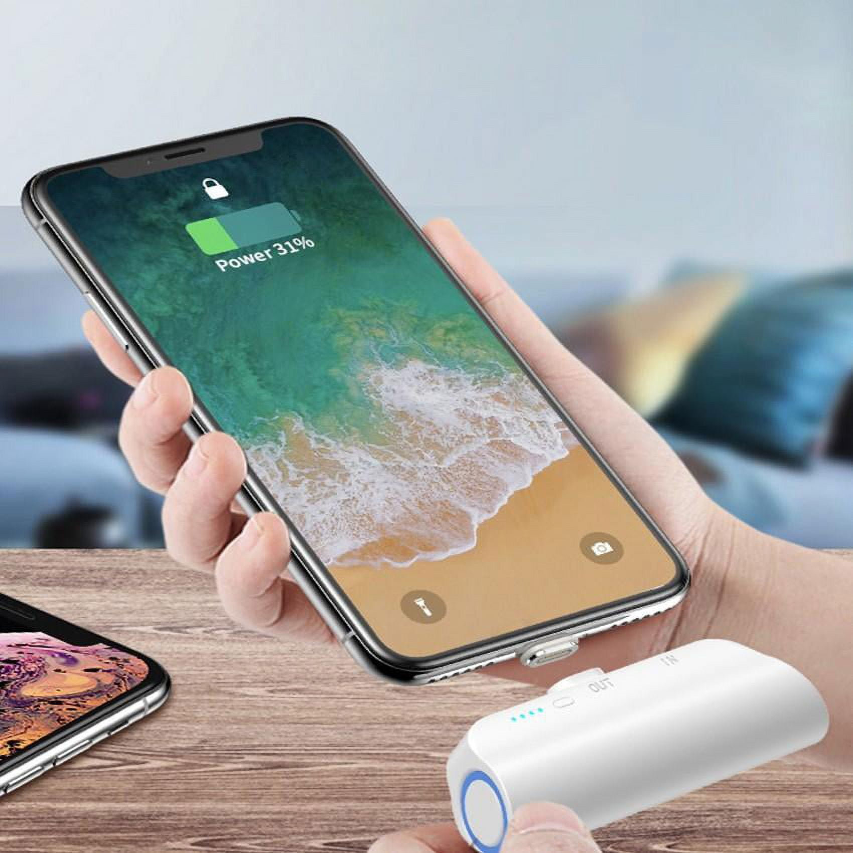Battery, BoxWave [Universal MagnetoBoost Rejuva PowerPack] Portable 3000mAh Back Up Battery Power Bank for Smartphones and Tablets - Winter White