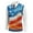 Saffron, variant on Men's Patriotic Star Stripes Sleeveless V-Neck Tank Top American Flag Inspired Knitwear For Celebrations