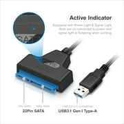 Mediasonic SATA to USB 3.0/3.1 Gen 1 Cable, 2.5 SATA SSD/Hard Drive Adapter Cable