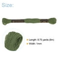 thumbnail image 2 of Unique Bargains Fil à Broder Vert Foncé, 8 m Chacun, 24 Écheveaux, 2 of 6