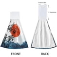 thumbnail image 4 of SKYSONIC Hanging Kitchen Towel 12 x 17 Inch Bamboo Trees Towel Set 2 Pieces of Dry Towels for Kitchen, Bathroom, Laundry Room Table, 4 of 7
