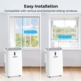 thumbnail image 5 of Renogy 10000 BTU Smart WiFi Enabled Portable Air Conditioner, Cooling, Dehumidifier, Fan & Sleep Modes 4-in-1 Portable AC w/ Remote Control & Window Kit, Cools Up To 450 sq. ft, 1-24H Timers, 5 of 8
