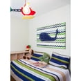 thumbnail image 4 of "Navy Whale" Painting Print on Wrapped Canvas, 4 of 5