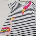 thumbnail image 4 of SYNPOS Little Girls Summer Cotton Short Sleeve Dresses T-Shirt Casual Cartoon Dress Outfit 2-7 Years, 4 of 7