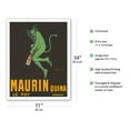 thumbnail image 2 of Maurin Quina - Quinina Apéritif - Green Devil - Le Puy France - Vintage Advertising Poster by Leonetto Cappiello c.1906 - Fine Art Matte Paper Print (Unframed) 11x14in, 2 of 4