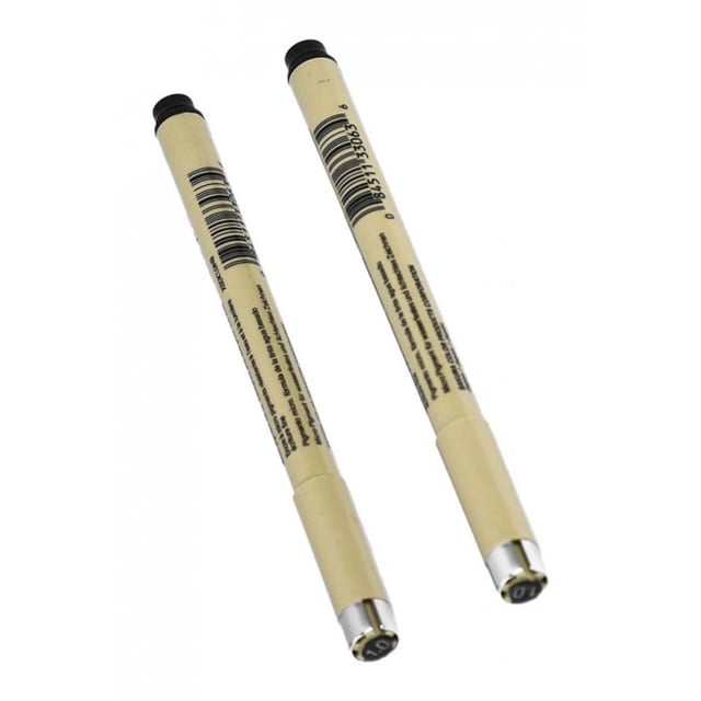 2 bolígrafos micro, tamaño de punta 1.0, adecuado para dibujar, dibujar, escribir,