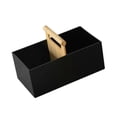 thumbnail image 5 of TISHITA Countertop Organizer,Desktop Storage Box,,Bathroom Kitchen Counter Organizer with Wooden Handle for Entryways Desktop Black, 5 of 8