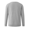 thumbnail image 4 of NOLDARES Mens Casual Pullover Crewneck Sweater Lightweight Long Sleeve Basic Pullovers Sweater(Grey,S), 4 of 5