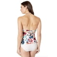 thumbnail image 2 of Bar III Women's Swimwear Brand Standard Molded Twist Tubini Tankini Top, White S, 2 of 3