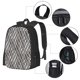 thumbnail image 2 of Fotbe Black White Stripes Mochila para Hombre y Mujer - Tela Oxford 600D Resistente - Mochila Impermeable de Gran Capacidad para Escuela, Viajes y Senderismo, 2 of 6