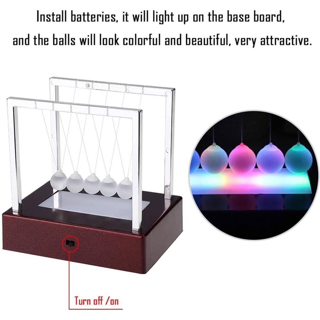 Light up newtons cradle sale