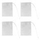 thumbnail image 1 of 400 Pcs Disposable Tea Filter Bags Empty Cotton Drawstring Seal Filter Tea Bags for Loose Leaf Teal, 1 of 5