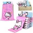 thumbnail image 3 of Toalla de Hello Kitty para niños, toalla Kawaii de algodón puro, gasa absorbente Rectangular de dibujos animados, toalla de felpa para lavar las manos, 3 of 4