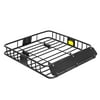 "Direct Aftermarket  Black Universal Roof Rack Cargo Car SUV Van Top Luggage Holder Carrier Basket Travel SUV 44"" x 39"" x 6"""