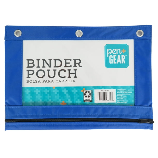 Pen + Gear Solid Binder Pouch, Blue