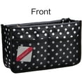 thumbnail image 4 of Vercord Updated Purse Handbag Organizer Insert Liner Bag in Bag 13 Pockets Black Dot Large, 4 of 6