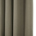 thumbnail image 5 of TWOPAGES Polyester Curtain 84 W X 63 L Inch Blackout Pinch Pleat Hanging Style Drape for Bedroom, 1 Panel, Light Brown, 5 of 5