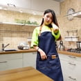 thumbnail image 3 of 1 Uds delantal cocina hogar impermeable antimanchas toallitas manos impermeables antimanchas algodón denim tamaño grande, 3 of 5