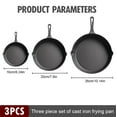 thumbnail image 4 of Pre-Seasoned Cast Iron Skillet – Small Vintage Frying Pan for Eggs, Steak & More | Natural Non-Stick, No Chemical Coating | Oven & Stovetop Safe, 4 of 11