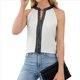 thumbnail image 3 of Camisa de con Cuello en V y Sin Mangas para Mujer, para Oficina y Trabajo. XXL, 3 of 9