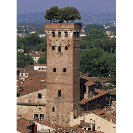 Tour Des Guinigi, Lucca, Tuscany, Italy Print Wall Art By Bruno