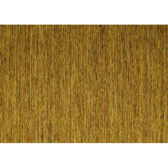 Ahgly Company Machine Washable Indoor Rectangle Abstract Yellow Contemporary Area Rugs, 4' x 6'