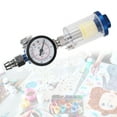 1/4in Air Regulator Gauge Oil Water Separator Filter Tool for Spray
