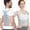 Gray, variant on Back Brace Posture Corrector for Women and Men, Shoulder Straightener, Adjustable Full Back Support, Upper and Lower Back Pain Relief - Scoliosis, Hunchback, Hump, Thoracic, Spine Corrector -