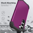 thumbnail image 5 of Dteck Case for Galaxy S23,Drop Protection Rugged Shockproof Rubber Military Protective Bumper Hard Cover Armor Heavy Duty for Samsung Galaxy S23, Purple, 5 of 7