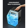 thumbnail image 6 of Philergo Ice Makers Countertop, 44lbs/24hrs Cubed Ice Machine with 2 Ways to Add Water, Auto Self-Cleaning for Home, Kitchen, Party, 24 Cubes Ready in 13 Mins, Stainless Steel, 6 of 6
