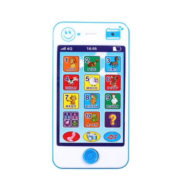 Idioma ruso Bebé Juguete Teléfono Simulación Móvil Niños Juguete educativo (Azul