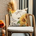 thumbnail image 3 of DaShan Sunflower Pillow Cover 18x18 Set of 2,Farmhouse Decorative Pillow Cases Couch Cushion for Bedroom Home Decor, 3 of 6