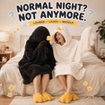 thumbnail image 6 of Duck Pajamas, Duck Onesie, Oversized Fleece Goose Blanket Hoodie with Wing Sleeves, Funny Animal Costume, 6 of 7
