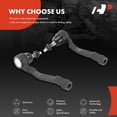 thumbnail image 4 of A-Premium 2 x Front Outer Tie Rod Ends, Compatible with Hyundai Sonata 2018-2021, Palisade 2020-2023 & Kia Optima 2019-2020, Cadenza 2017-2020, 4 of 6