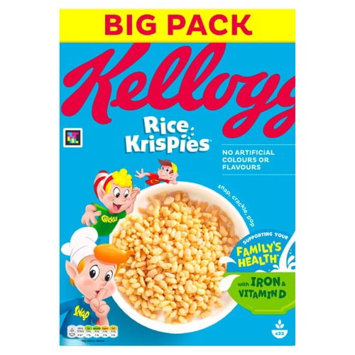Kellogg's Rice Krispies Breakfast Cereal 660g, British Import (Pack of 3)