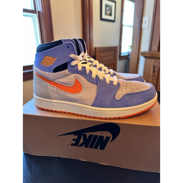 Ni - ke Ni - ke Air Jordan 1 High Zoom CMFT 2, 11, Sail/Alph Orange Royal Pulse, DV1307 184