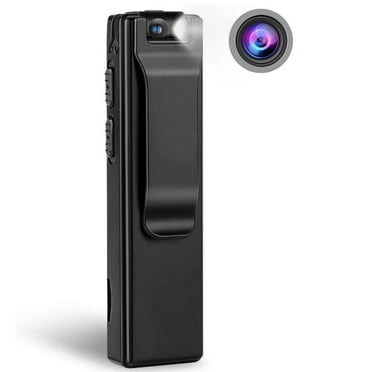 1080P Wearable Body Mounted Camera,Mini Pocket Video Recorder with Metal Body/Auxiliary Light/Motion Detection, Small Camcorder for Law Enforcement