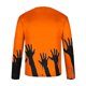 thumbnail image 4 of Amzcrzy - Sudadera Para Hombre, Estilo Casual, Con Estampado Deportivo, Manga Larga, Cuello Redondo, Color Naranja, 5Xl, 4 of 5
