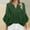Army Green, variant on Karight Womens 3/4 Length Sleeve Tops Dressy Casual Business Blouses Ruffle Work Shirts Summer Outfits