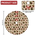thumbnail image 2 of Christmas Tree Skirt,Beige Christmas Gift Pattern Christmas Tree Decor with Red Ribbon Ties,Round Shape,Christmas Decorations for Home 36"x36", 2 of 7