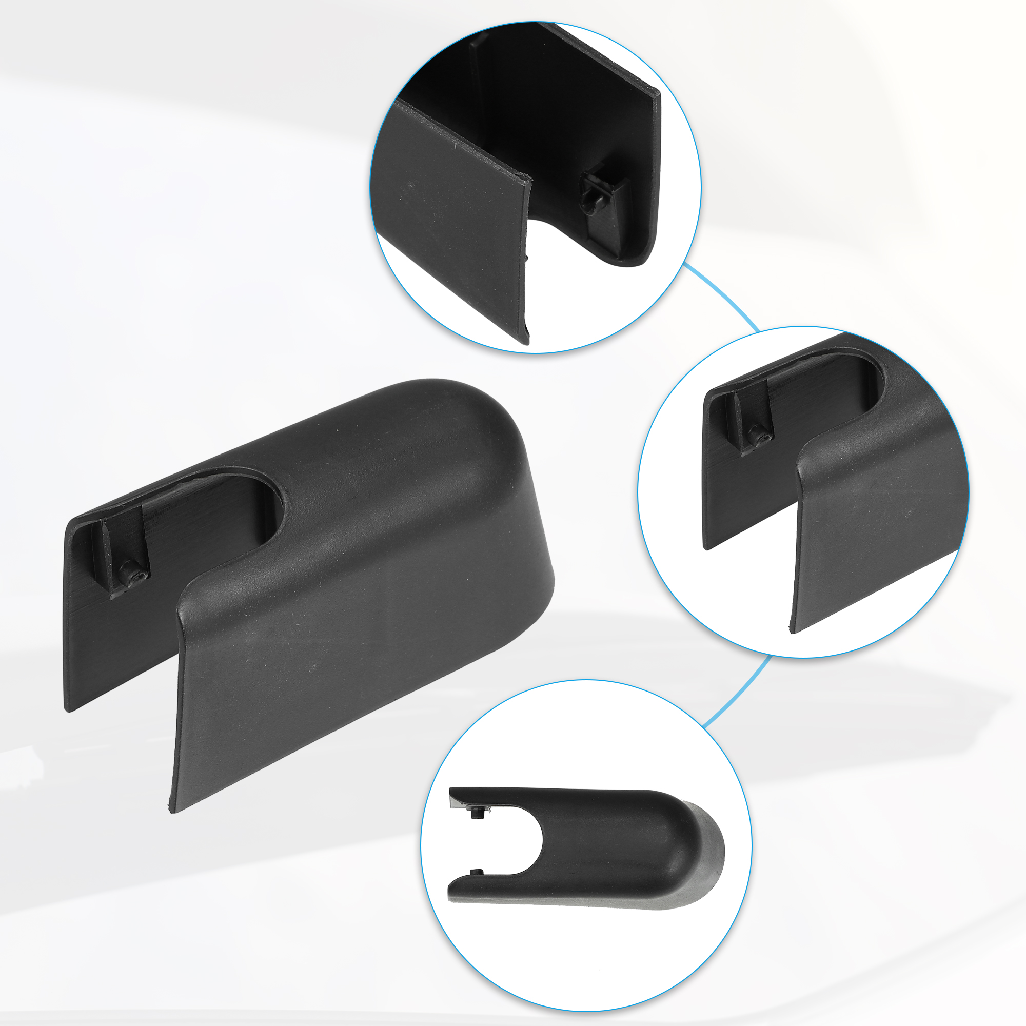 Unique Bargains Rear Wiper Arm Nut Cover Cap for Ford Edge 1-Pack Black