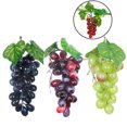 thumbnail image 4 of 3 Bunches Artificial Grape Lifelike Decorative Artificial Fruit Photography Prop, 4 of 9