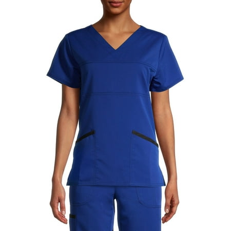 

Scrubstar Women s Solid V-Neck Scrub Top