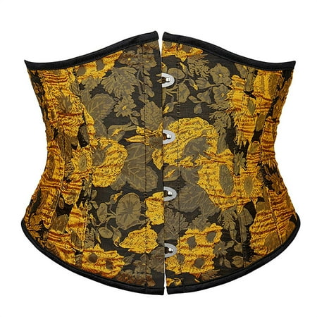 Women s Bustiers & Corsets Strapless Corset Tops for Women Plus Size Tops for Women Women Casual Sexy Eyelet Lace-up Floral Print Fishbone Court Vintage Corset Straps Tank Top Shapewear
