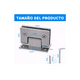 thumbnail image 4 of 2pcs Bisagra Muro Vidrio Plata Para 8-12mm Puerta De Cristal plata, 4 of 5
