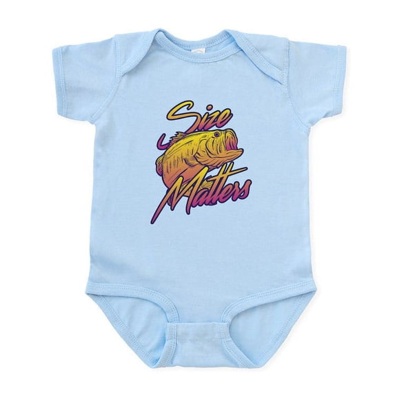CafePress - Size Matters Baby Light Bodysuit - Baby Light Bodysuit, Size Newborn - 24 Months