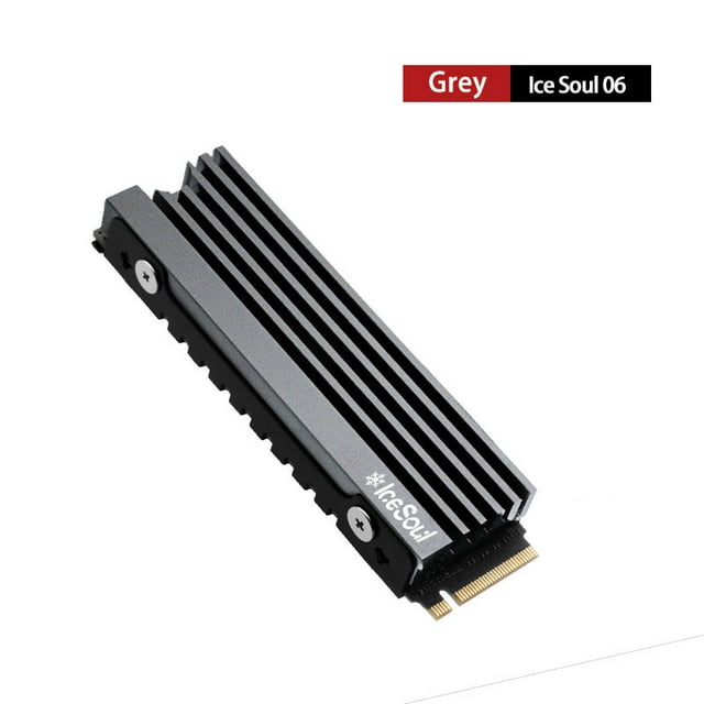 IceSoul 06/Pro M.2 SSD NVMe Heatsink 2280 Aluminum Radiator with Thermal Pad Solid State Drives Cooling Accessories Ice Soul 06